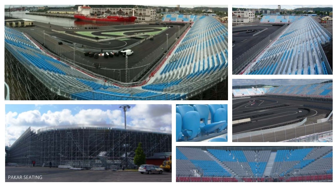 Volvo-Polestar Circuit in Gothenburg (Sweden)2012 10,700 Tip-Up seats PS-08 of Pakar Grandstand tribune bleacher