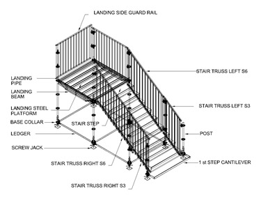 Pakar Stairs system for public area