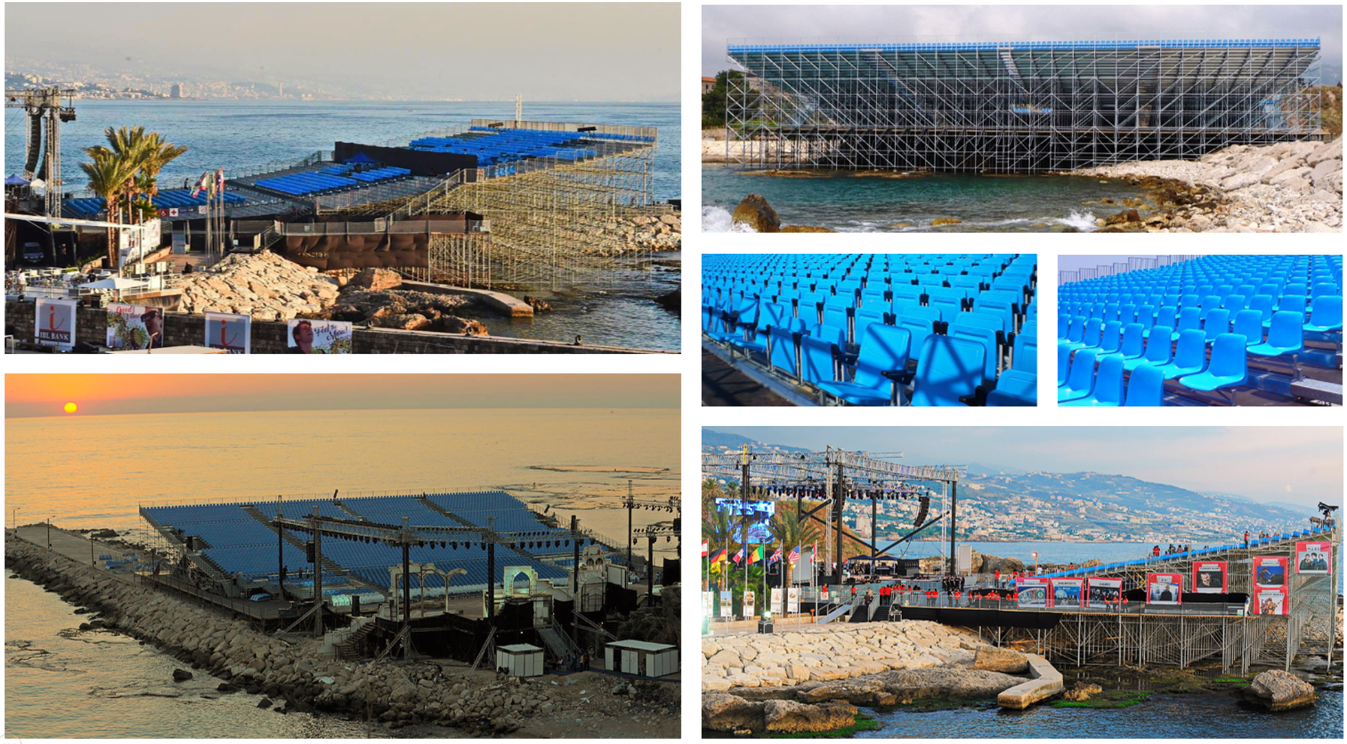 Lebanon Byblos Festival 2009 Pakar Seating Grandstand