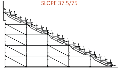 Demountable Bleacher's Slope