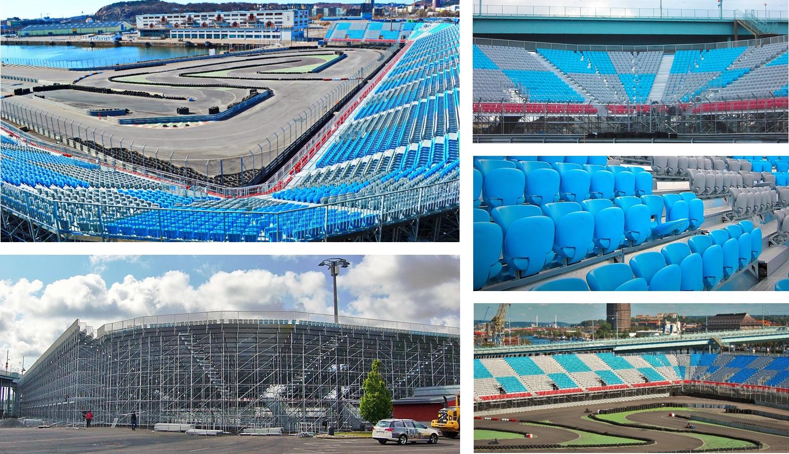 Volvo-Polestar Circuit in Gothenburg (Sweden)2012 10,700 Tip-Up seats PS-08 of Pakar Grandstand tribune bleacher