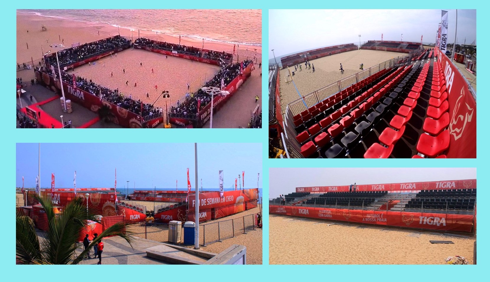 beach soccer Angola 2019 modular stadium